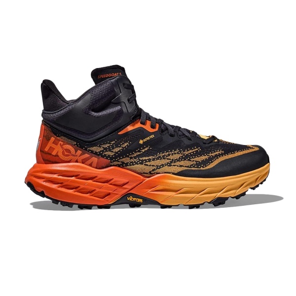 Кроссовки мужские HOKA M SPEEDGOAT 5 MID GTX Blue Graphite / Amber Yellow