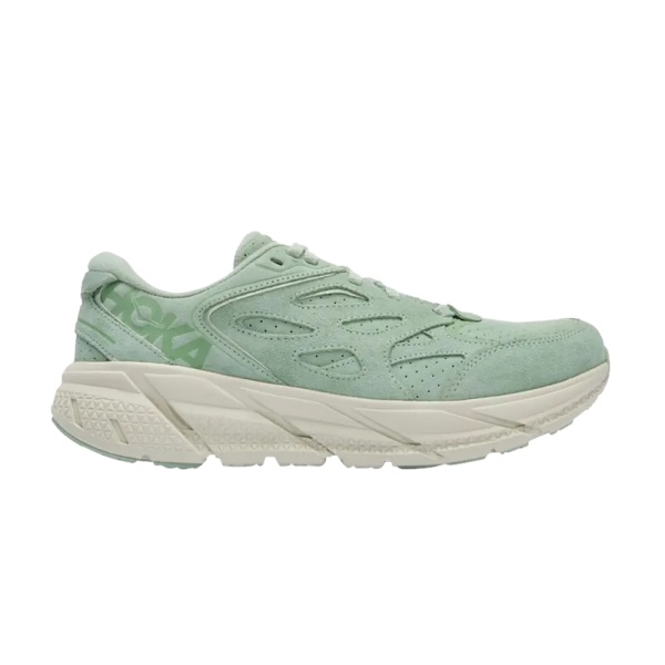 Кроссовки женские HOKA U CLIFTON L SUEDE Smoke Green / Celadon Tint