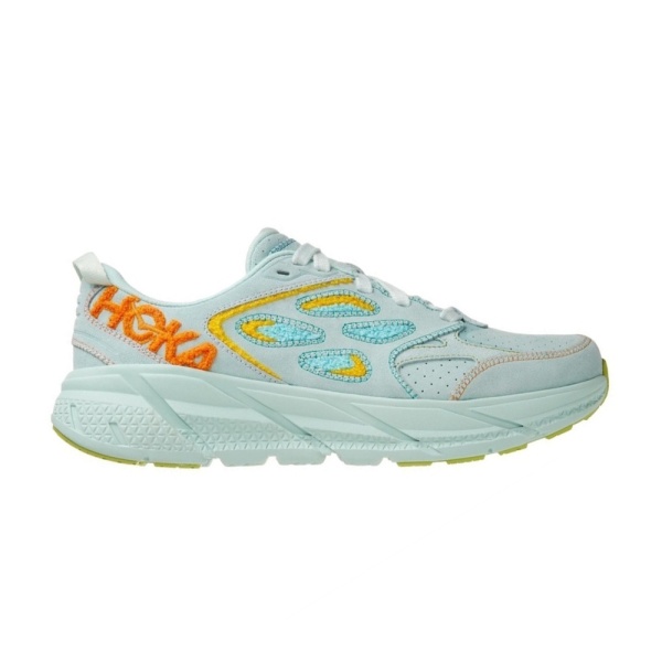 Кроссовки мужские HOKA U CLIFTON L EMBROIDERY Blue Glass / Radiant Yellow